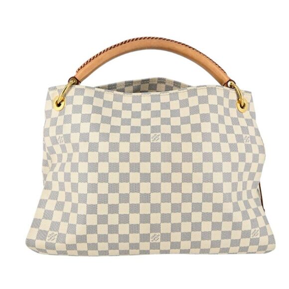 Louis Vuitton Artsy MM Damier Azur Hobo Bag White - Picture 2 of 8